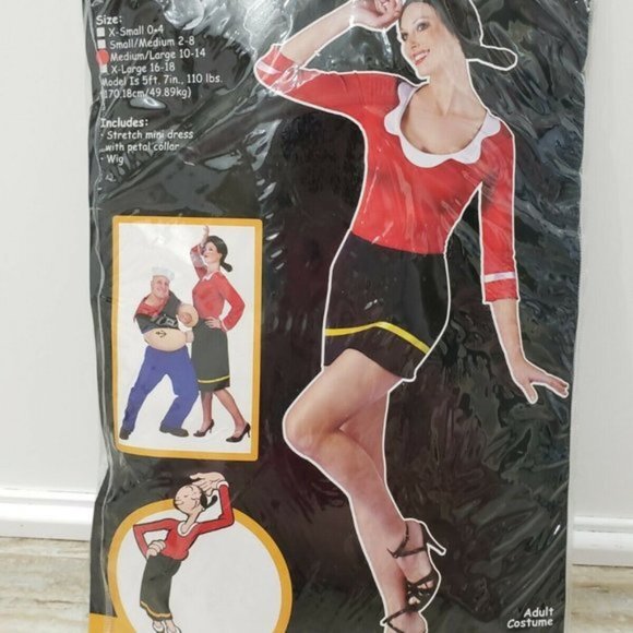 Olive Oyl Womens Costume selectable size 🆕‎ NWT! - Picture 7 of 14